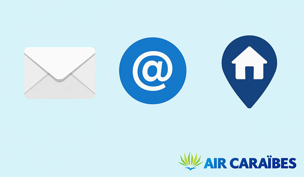 Autres contacts possibles Air Caraïbes : Adresses mail et postales