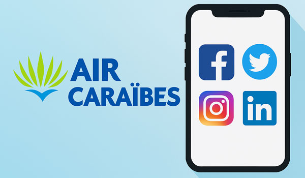 Air Caraïbes sur les réseaux sociaux