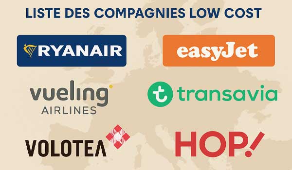 Liste des compagnies low cost