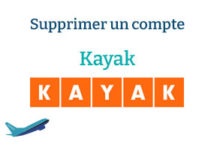 Supprimer un compte Kayak