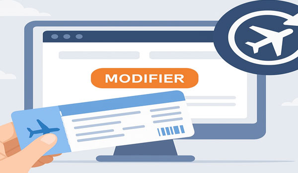 Modifier mon billet d'avion Ebookers  