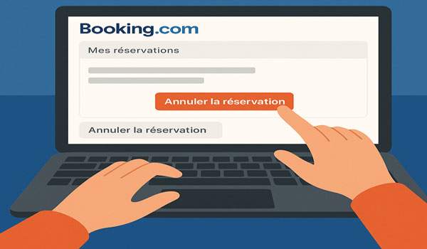 Les étapes pour annuler une réservation sur Booking