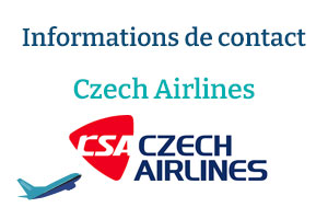 Contact CZECH AIRLINES : Joindre le service client ou le SAV