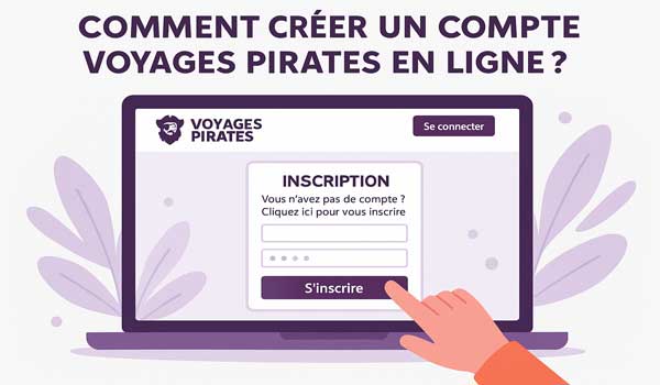 Comment créer un compte voyages pirates en ligne ?