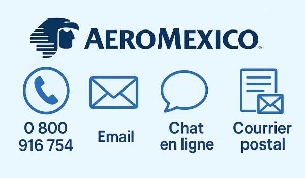 les contacts du support Aeromexico France 