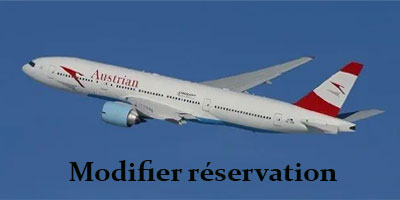 Modifier une réservation Austrian Airline