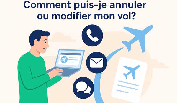 Comment puis-je annuler ou modifier mon vol Transavia ?