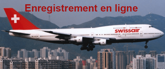 Enregistrement en ligne Swissair