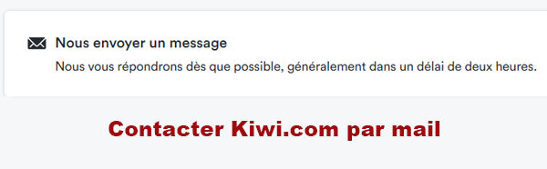 Contacter Kiwi.com par mail