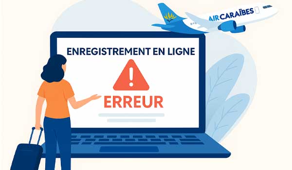Air Caraïbes : Comprendre pourquoi l’enregistrement en ligne échoue