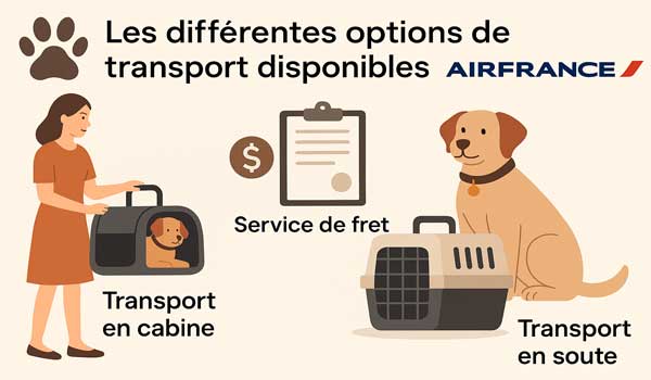 Les différentes options de transport disponibles avec Air France 