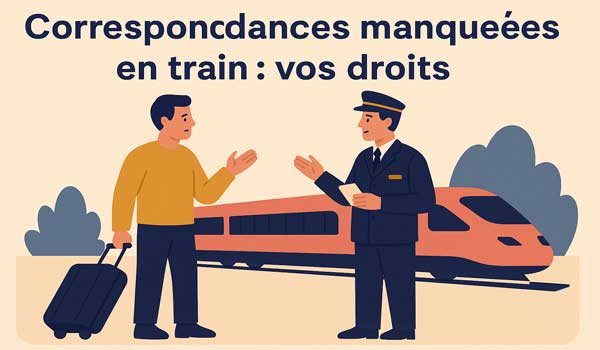 Correspondances manquées en train : vos droits
