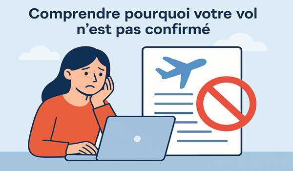 Pourquoi votre vol n’est pas confirmé ?