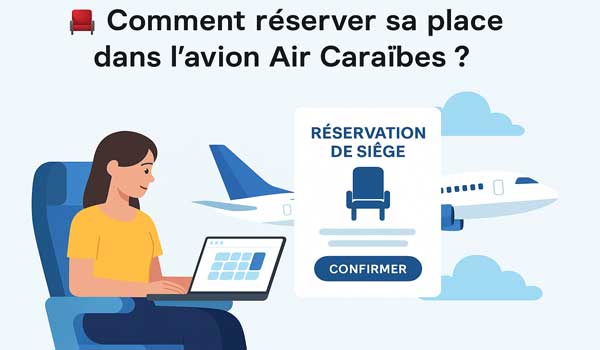 Comment réserver sa place dans l'avion Air Caraïbes ?