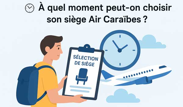 À quel moment peut-on choisir son siège Air Caraïbes ?