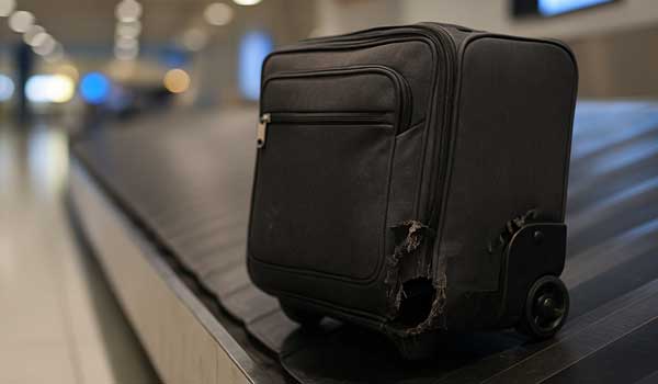 Que faire face à un bagage endommagé ?