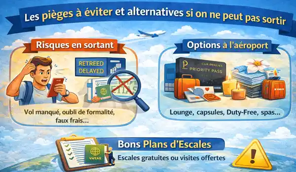 Les pièges à éviter et alternatives si on ne peut pas sortir